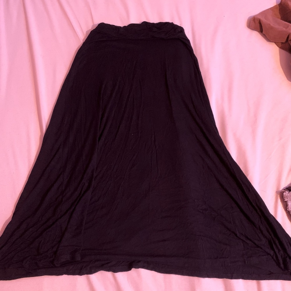 Black maxi skirt